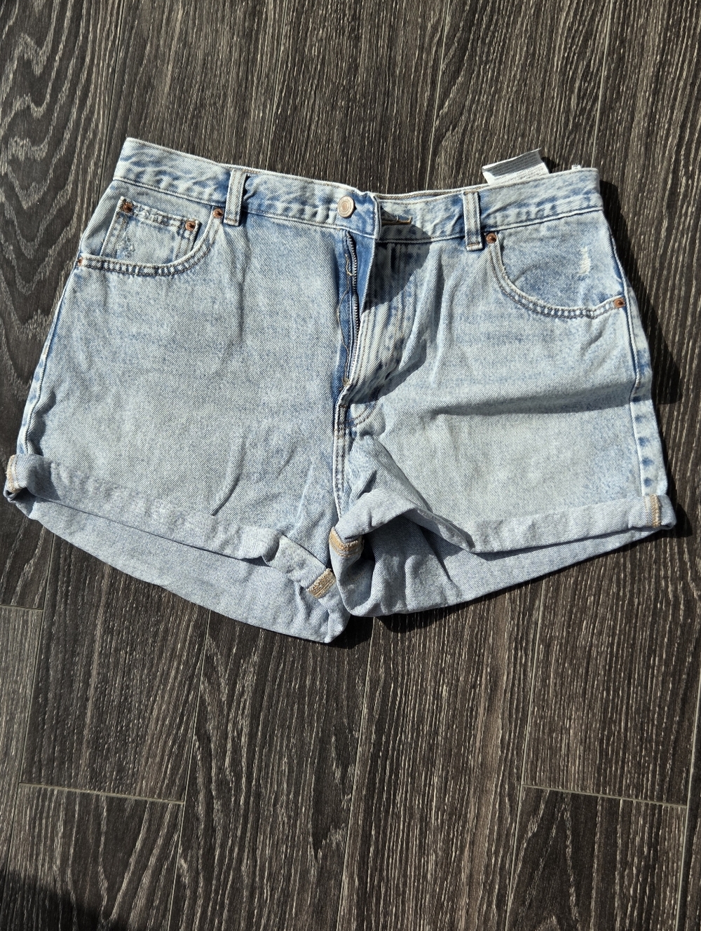 Pull&Bear Denim Shorts — Cuffed (Size 12)